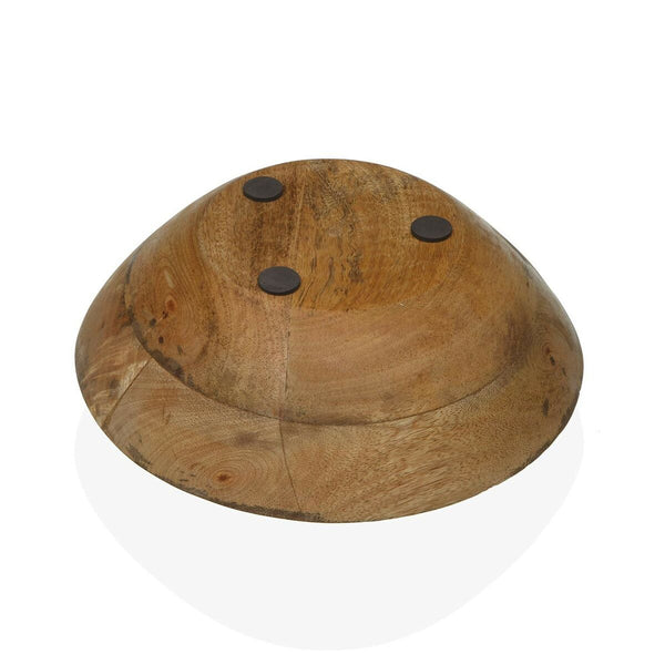 Bol Versa Citron Bambou Porcelaine Bois de manguier 24 x 7 x 24 cm - Sapin Belge