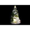 Sapin de Noël DKD Home Decor Mouvement Lumière LED Musical Multicouleur Résine 23 x 23 x 42 cm (3 Unités) - Sapin Belge
