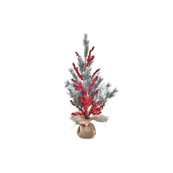 Sapin de Noël DKD Home Decor Rouge Vert Naturel PVC 35 x 35 x 70 cm - Sapin Belge