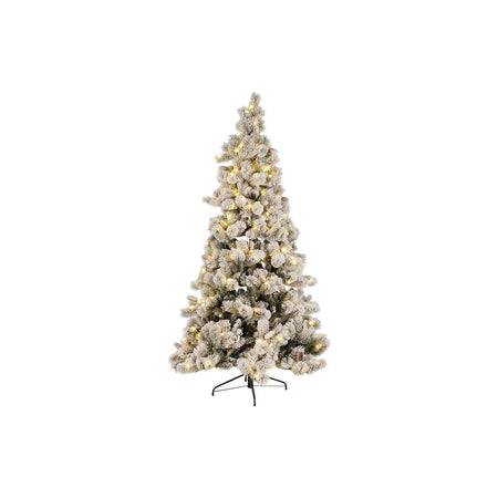 Sapin de Noël DKD Home Decor Blanc Vert Polyéthylène Enneigé 140 x 140 x 210 cm - Sapin Belge