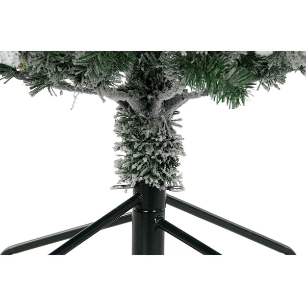 Sapin de Noël DKD Home Decor Blanc Vert Polyéthylène Enneigé 140 x 140 x 210 cm - Sapin Belge