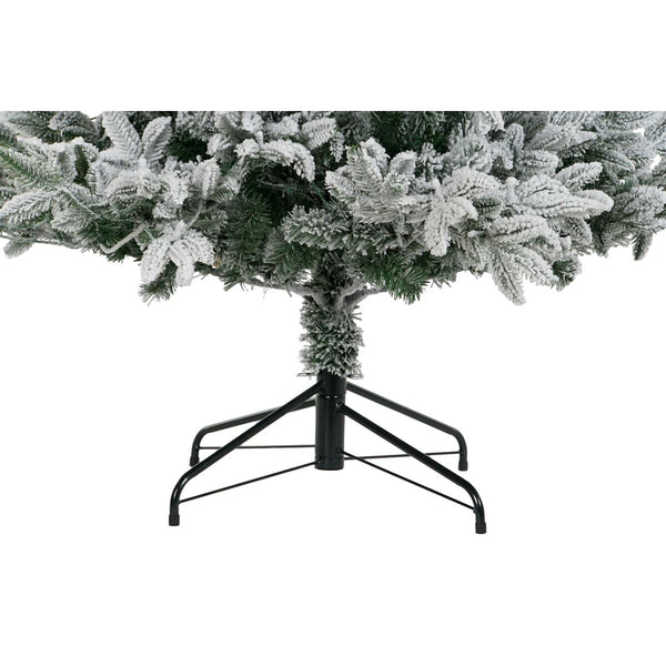 Sapin de Noël DKD Home Decor Blanc Vert Polyéthylène Enneigé 140 x 140 x 210 cm - Sapin Belge