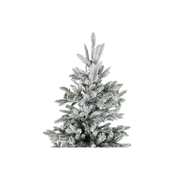 Sapin de Noël DKD Home Decor Blanc Vert Polyéthylène Enneigé 140 x 140 x 210 cm - Sapin Belge