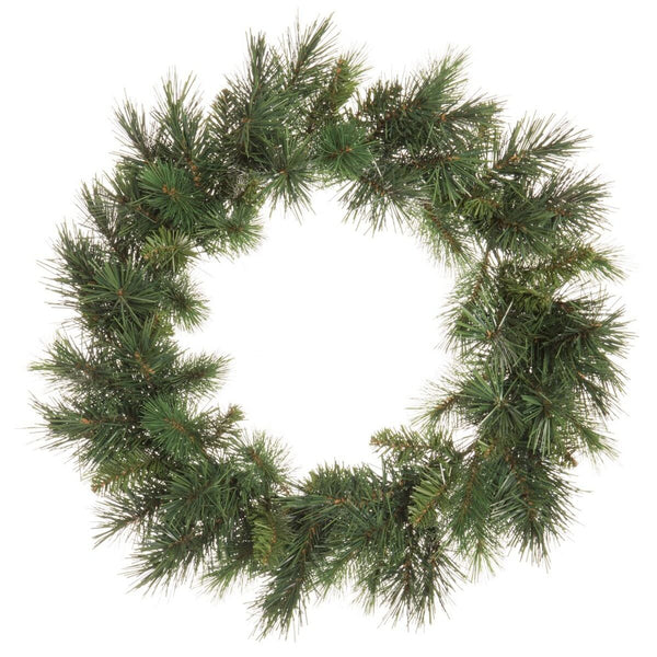 Couronne de Noël Vert PVC 50 x 50 cm - Sapin Belge