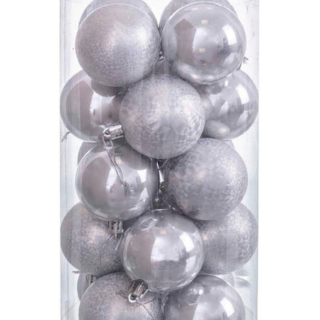 Boules de Noël Cuivre Plastique 6 x 6 x 6 cm (20 Unités) - Sapin Belge