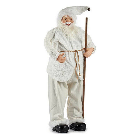 Père Noël Blanc Plastique 40 x 120 x 49 cm - Sapin Belge