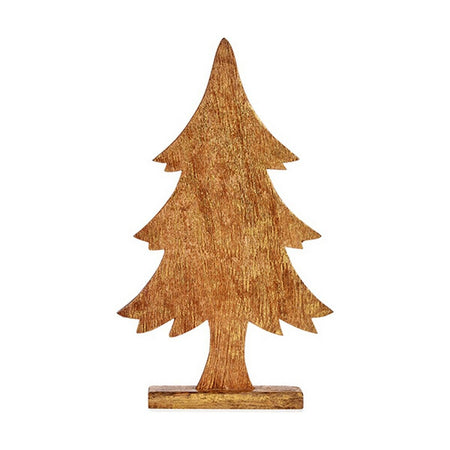 Sapin de Noël 5,1 x 49,5 x 25,5 cm Doré Bois - Sapin Belge
