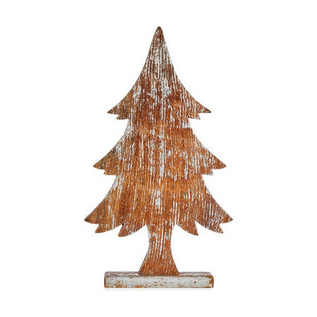 Sapin de Noël Marron 5 x 49,5 x 26 cm Argenté Bois - Sapin Belge