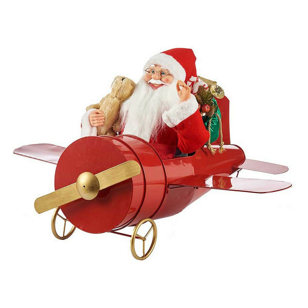 Figurine Décorative Avion Père Noël Plastique (78 x 48 x 86 cm) - Sapin Belge