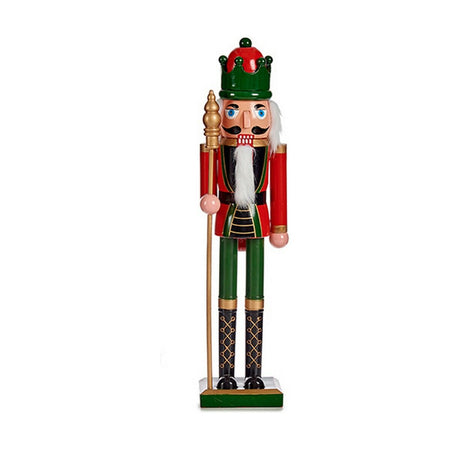 Figurine Décorative Rouge Vert Casse-Noisette 18,5 x 81,5 x 16,5 cm Plastique - Sapin Belge