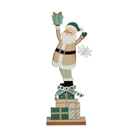 Figurine Décorative Vert Père Noël 7 x 40 x 14 cm Bois - Sapin Belge