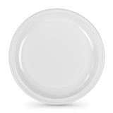 Lot d'assiettes réutilisables Algon Rond Blanc 28 cm Plastique 12 Unités - Sapin Belge