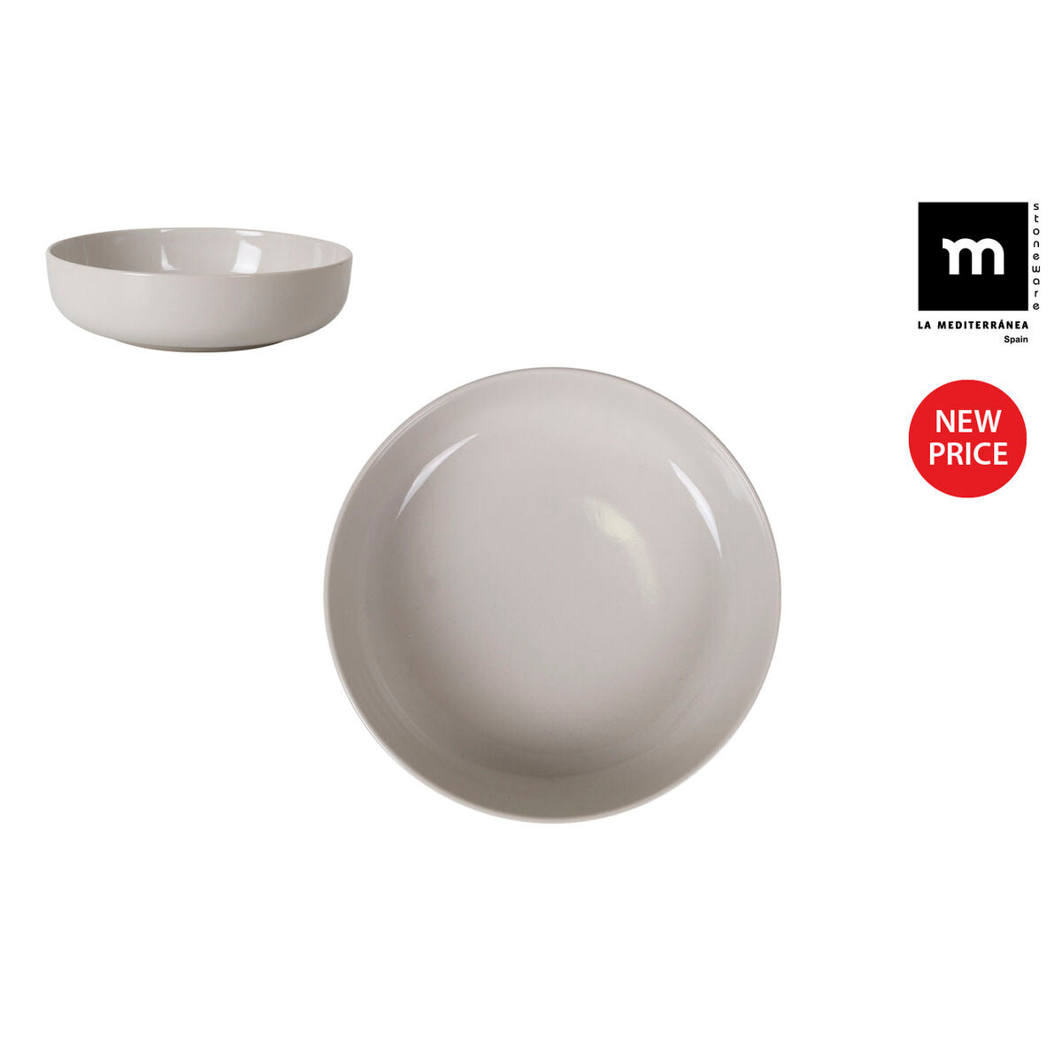 Assiette creuse La Mediterránea Ivory Brille Ø 18 cm - Sapin Belge