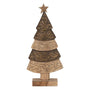 Décorations de Noël Marron Bois de manguier Sapin de Noël 23,5 x 9 x 50 cm - Sapin Belge