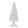 Sapin de Noël Blanc Bois de paulownia 38 x 20 x 100 cm - Sapin Belge