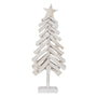 Sapin de Noël Blanc Bois de paulownia 34 x 11 x 90 cm - Sapin Belge