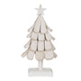 Sapin de Noël Blanc Bois de paulownia 31 x 25 x 60 cm - Sapin Belge