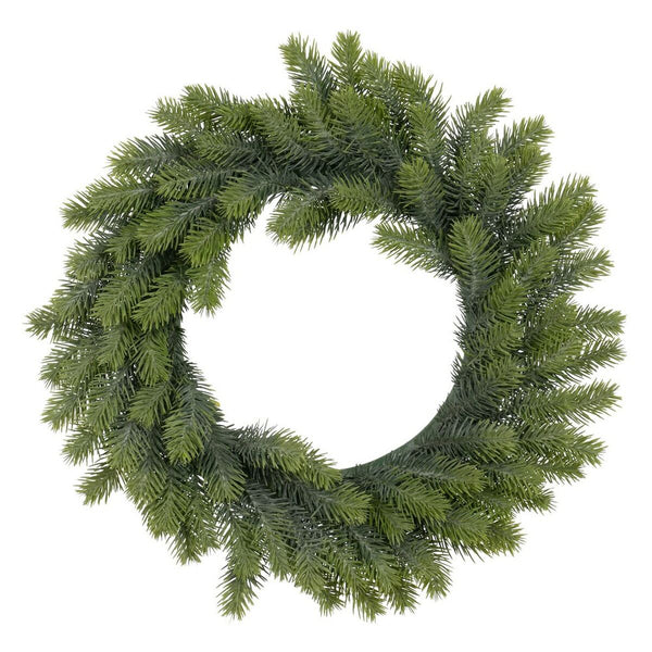 Couronne de Noël Vert PVC 41 x 41 cm - Sapin Belge