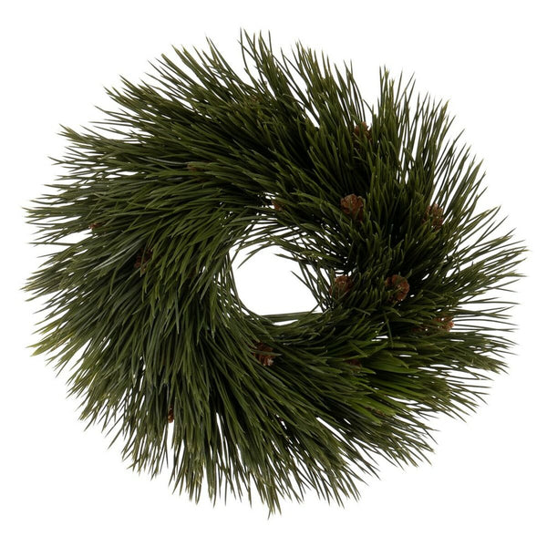 Couronne de Noël Vert PVC 27 x 27 cm - Sapin Belge