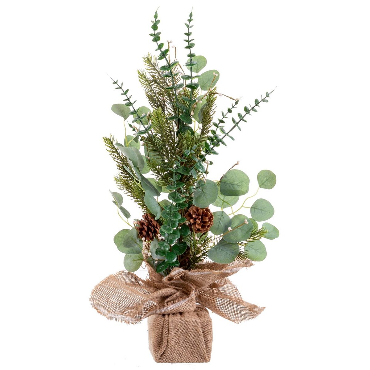 Décorations de Noël Vert Naturel Plastique Fibre Ananas 63,5 cm - Sapin Belge