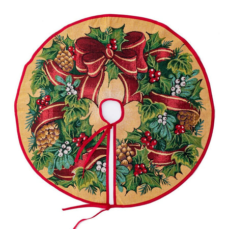 Jupe pour l'arbre de Noël Polyester 130 x 130 cm - Sapin Belge