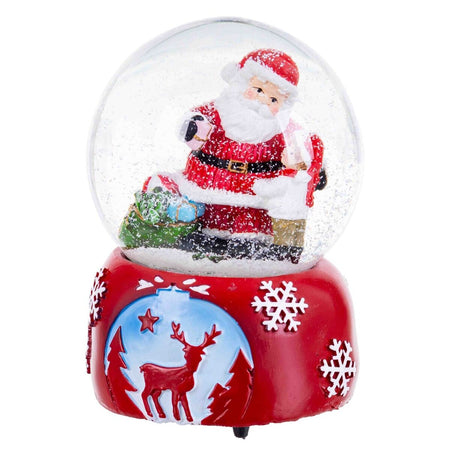 Boule de Noël Multicouleur Verre Polyrésine Père Noël 10,5 x 10,5 x 14,8 cm - Sapin Belge