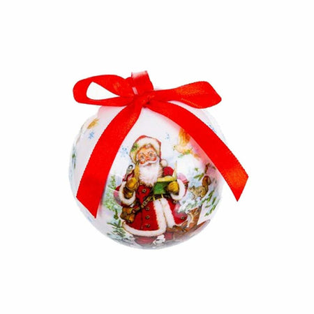 Boules de Noël Multicouleur Polyfoam Père Noël 7,5 x 7,5 x 7,5 cm (14 Unités) - Sapin Belge