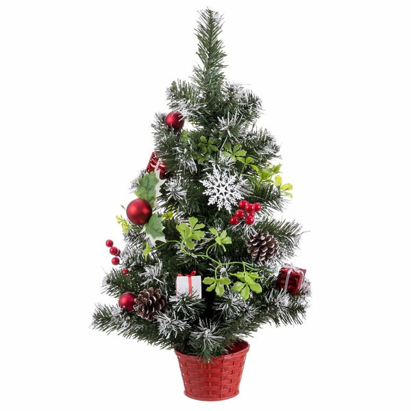 Sapin de Noël Rouge Multicouleur Plastique Ananas 60 cm - Sapin Belge