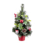 Sapin de Noël Rouge Multicouleur Plastique Ananas 40 cm - Sapin Belge