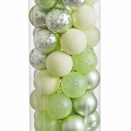 Boules de Noël Vert 6 x 6 x 6 cm (40 Unités) - Sapin Belge