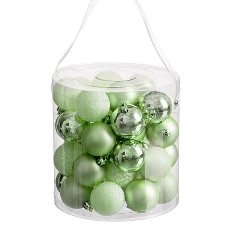 Boules de Noël Vert 5 x 5 x 5 cm (40 Unités) - Sapin Belge