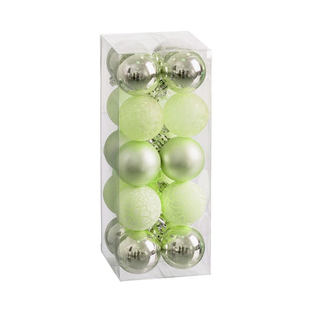 Boules de Noël Vert 5 x 5 x 5 cm (20 Unités) - Sapin Belge