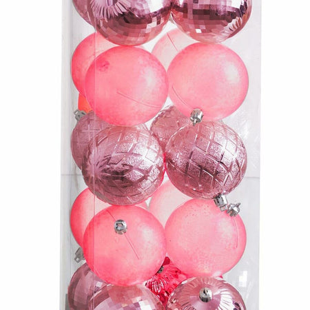 Boules de Noël Rouge 8 x 8 x 8 cm (20 Unités) - Sapin Belge