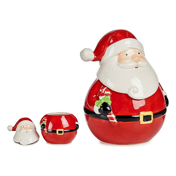 Figurine Décorative Père Noël Céramique (16,5 x 21 x 17,3 cm) - Sapin Belge