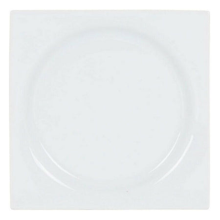 Assiette à dessert Zen Porcelaine Blanc (18 x 18 x 2,5 cm) - Sapin Belge