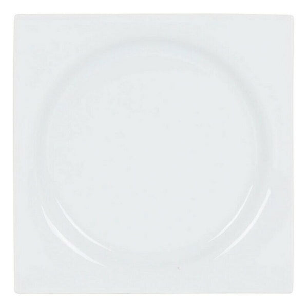 Assiette à dessert Zen Porcelaine Blanc (18 x 18 x 2,5 cm) - Sapin Belge
