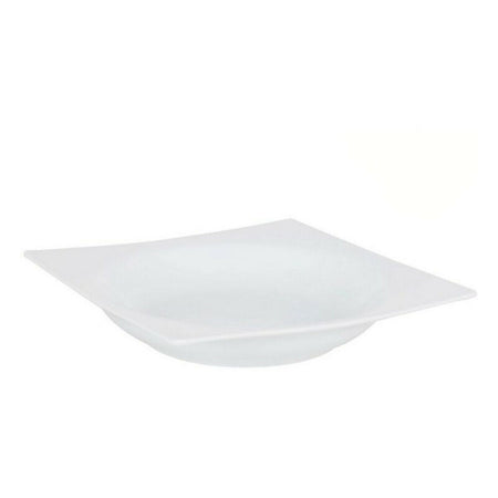 Assiette creuse Zen Porcelaine Blanc (20 x 20 x 3,5 cm) - Sapin Belge