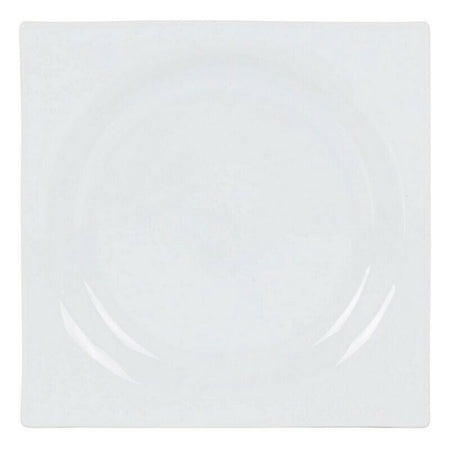 Assiette plate Zen Porcelaine Blanc (24 x 24 x 2,5 cm) - Sapin Belge