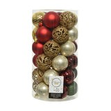 Boules de Noël Decoris Multicouleur Plastique Ø 6 cm - Sapin Belge