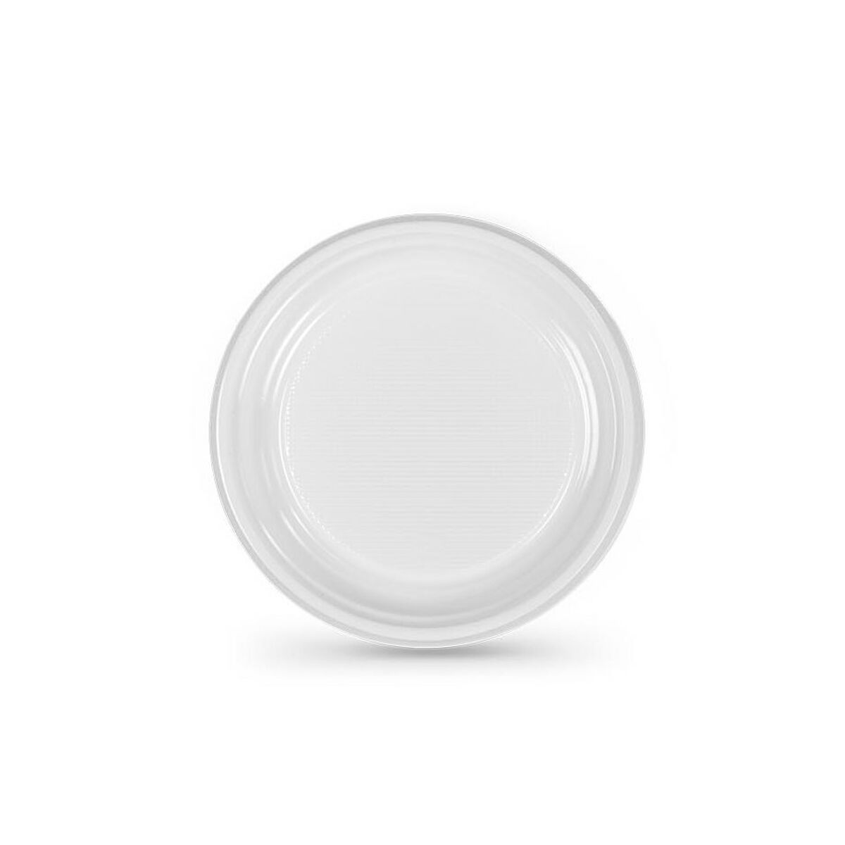 Lot d'assiettes réutilisables Algon Blanc Plastique 20,5 cm (100 Unités) - Sapin Belge