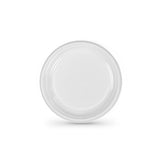 Lot d'assiettes réutilisables Algon Blanc Plastique 20,5 cm (100 Unités) - Sapin Belge
