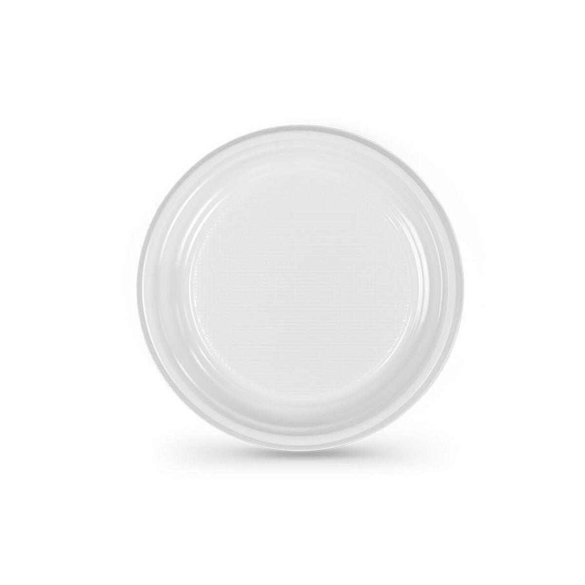 Lot d'assiettes réutilisables Algon Blanc Plastique 20,5 cm (25 Unités) - Sapin Belge