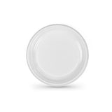 Lot d'assiettes réutilisables Algon Blanc Plastique 20,5 cm (25 Unités) - Sapin Belge