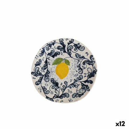 Assiette à dessert La Mediterránea Iberica Limoi 20 x 20 x 2 cm (12 Unités) - Sapin Belge