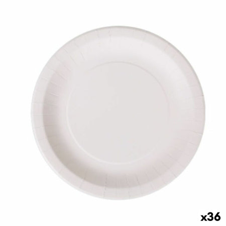 Service de vaisselle Algon Produits à usage unique Blanc Carton 28 cm (36 Unités) - Sapin Belge