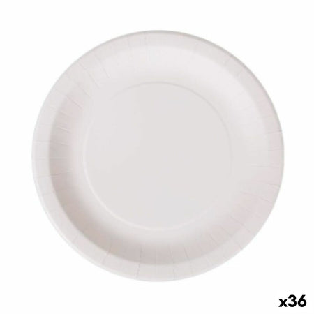Service de vaisselle Algon Produits à usage unique Blanc Carton 28 cm (36 Unités) - Sapin Belge