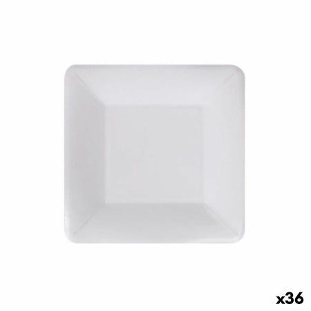 Service de vaisselle Algon Produits à usage unique Blanc Carton Carré 18 cm (36 Unités) - Sapin Belge