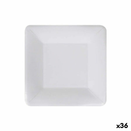 Service de vaisselle Algon Produits à usage unique Blanc Carton 18 cm (36 Unités) - Sapin Belge