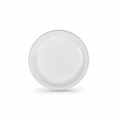Lot d'assiettes réutilisables Algon Blanc Plastique 17 x 17 x 1,5 cm (10 Unités) - Sapin Belge
