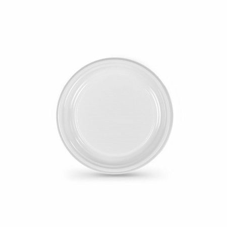 Lot d'assiettes réutilisables Algon Blanc Plastique (6 Unités) - Sapin Belge